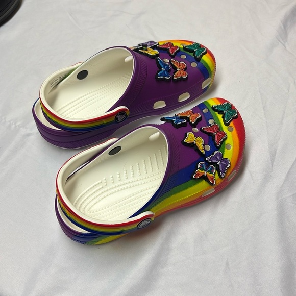 Colorful Butterfly Crocs - Picture 3 of 5